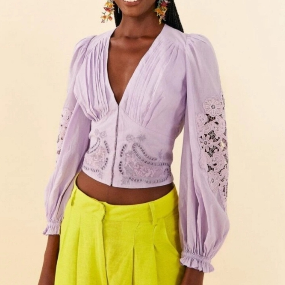 FARM Rio Lavender Blouse